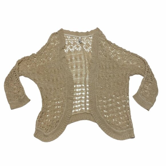 AEROPOSTALE Open Crochet Loose Knit Cardigan Small - Picture 1 of 11